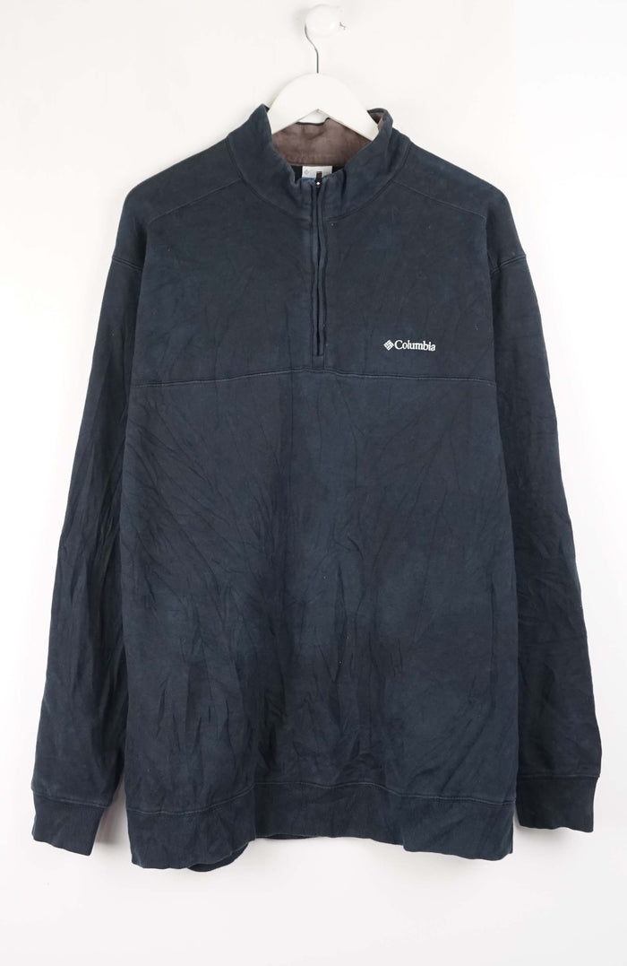 VINTAGE COLUMBIA 1/4 ZIP SWEATER (XL)