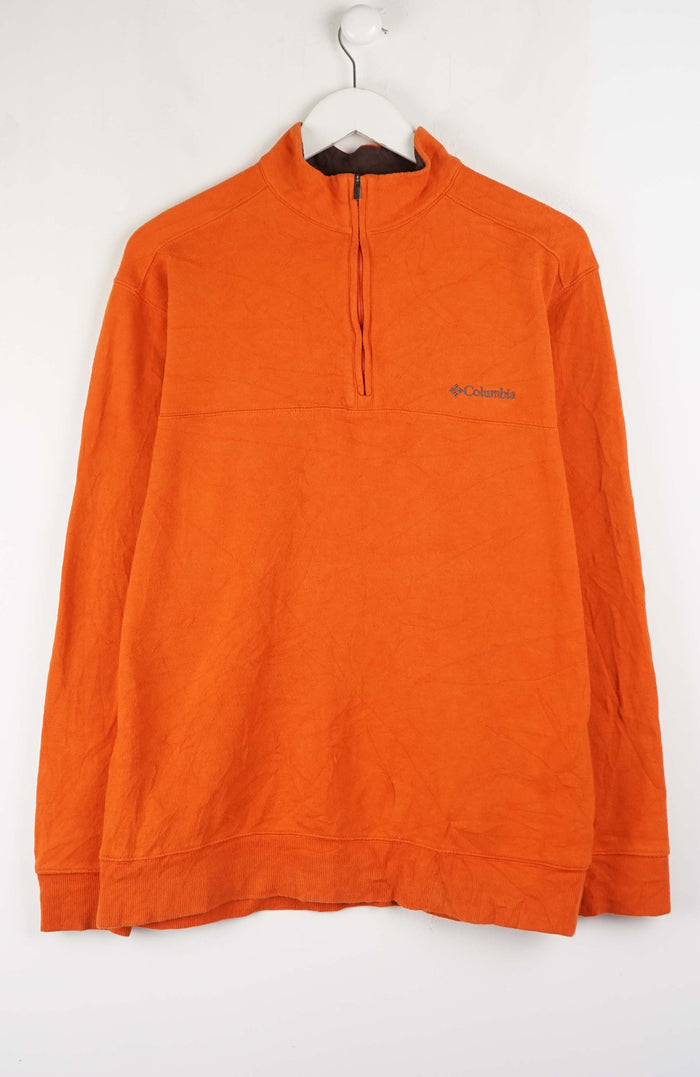 VINTAGE COLUMBIA ZIP 1/4 SWEATER (L)