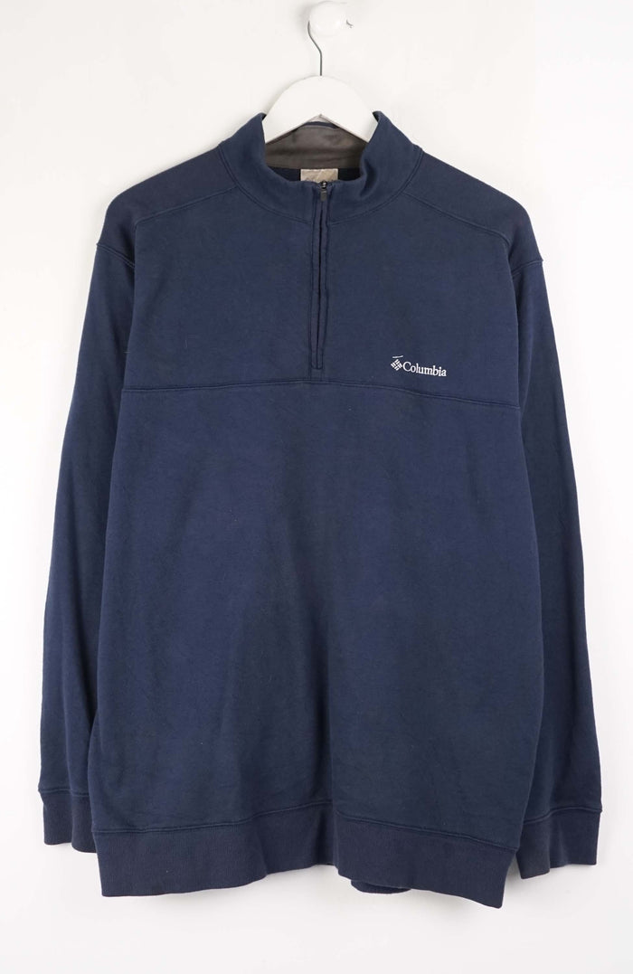 VINTAGE COLUMBIA 1/4 ZIP SWEATER (XL)