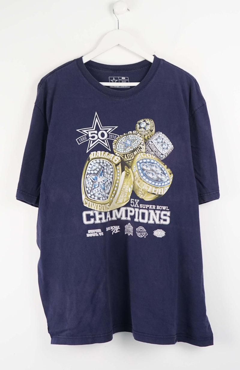 VINTAGE NFL DALLAS COWBOYS CHAMPIONS T-SHIRT (XXL)