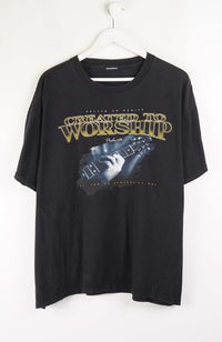 VINTAGE CREATED TO WORSHIP T-SHIRT (L)