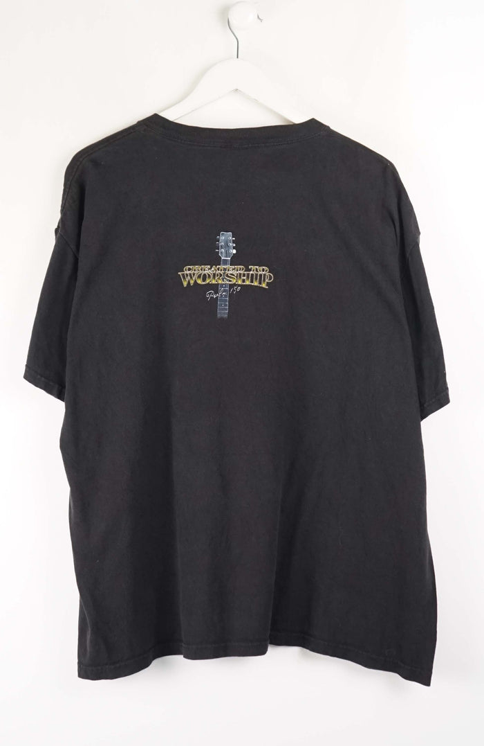 VINTAGE CREATED TO WORSHIP T-SHIRT (L)