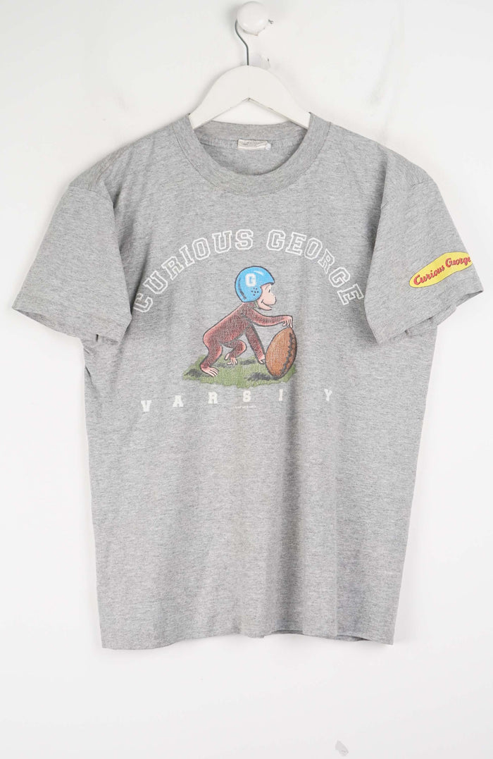 VINTAGE CURIOUS GEORGE VARSITY T-SHIRT (XS)