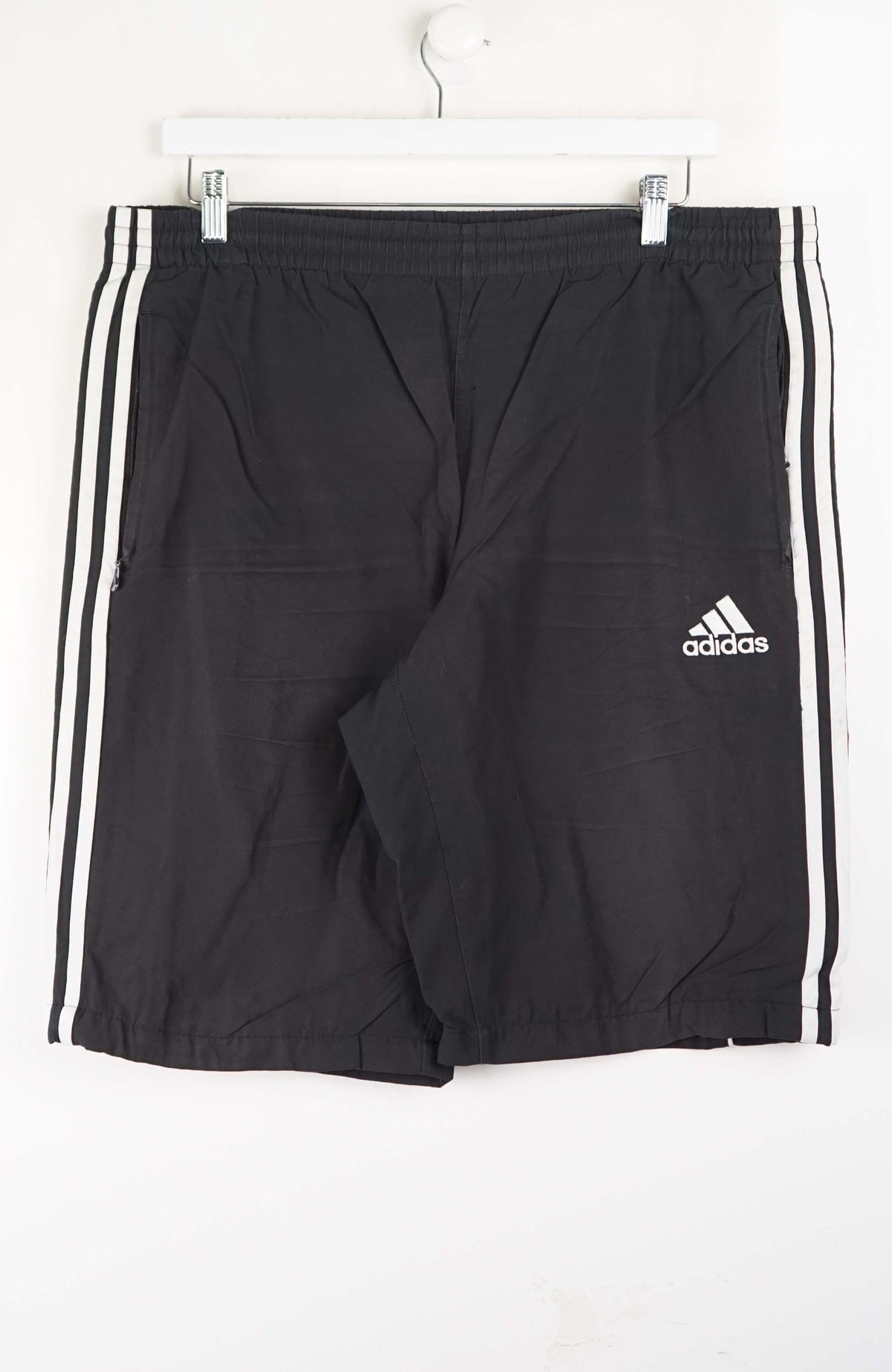 VINTAGE ADIDAS TRACK PANT SHORTS (XL)