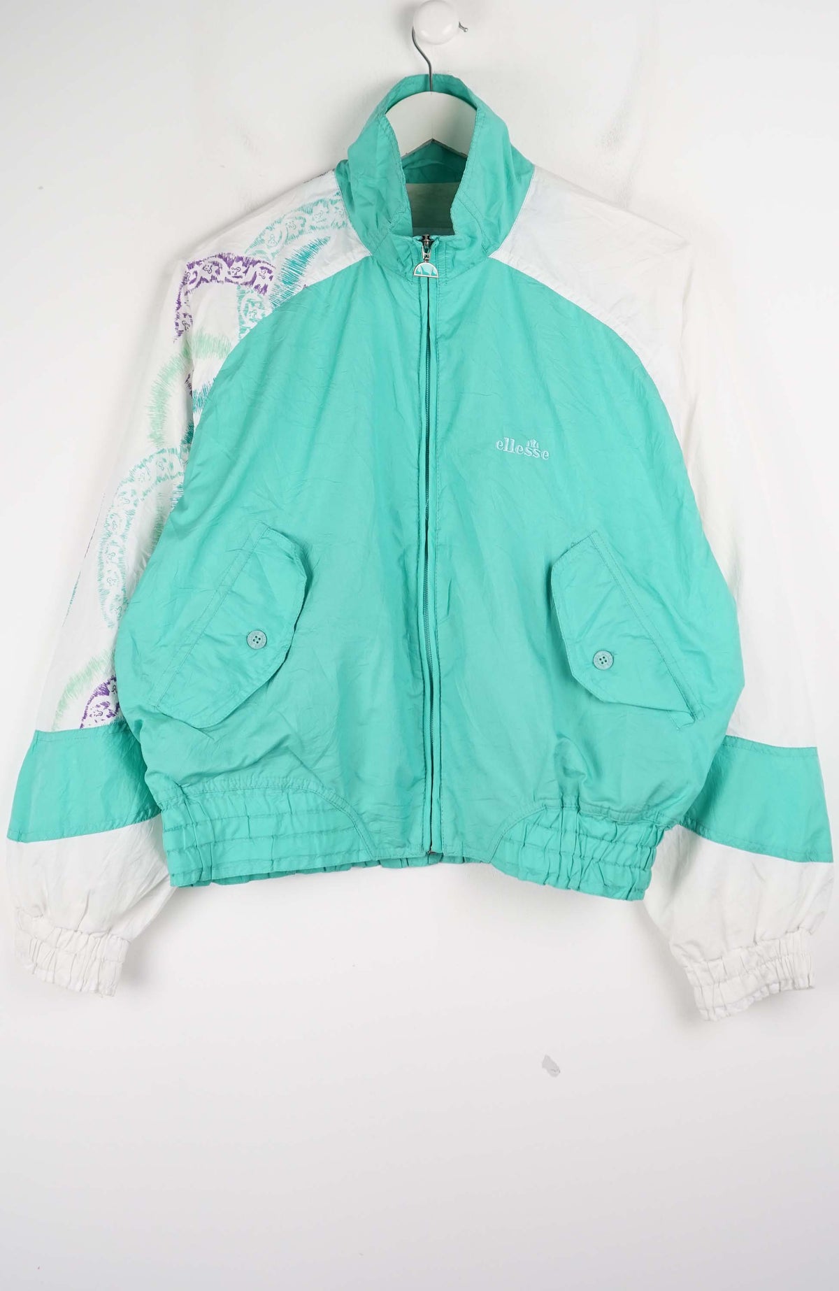 VINTAGE ELLESSE WINDBREAKER (M) CROPPED