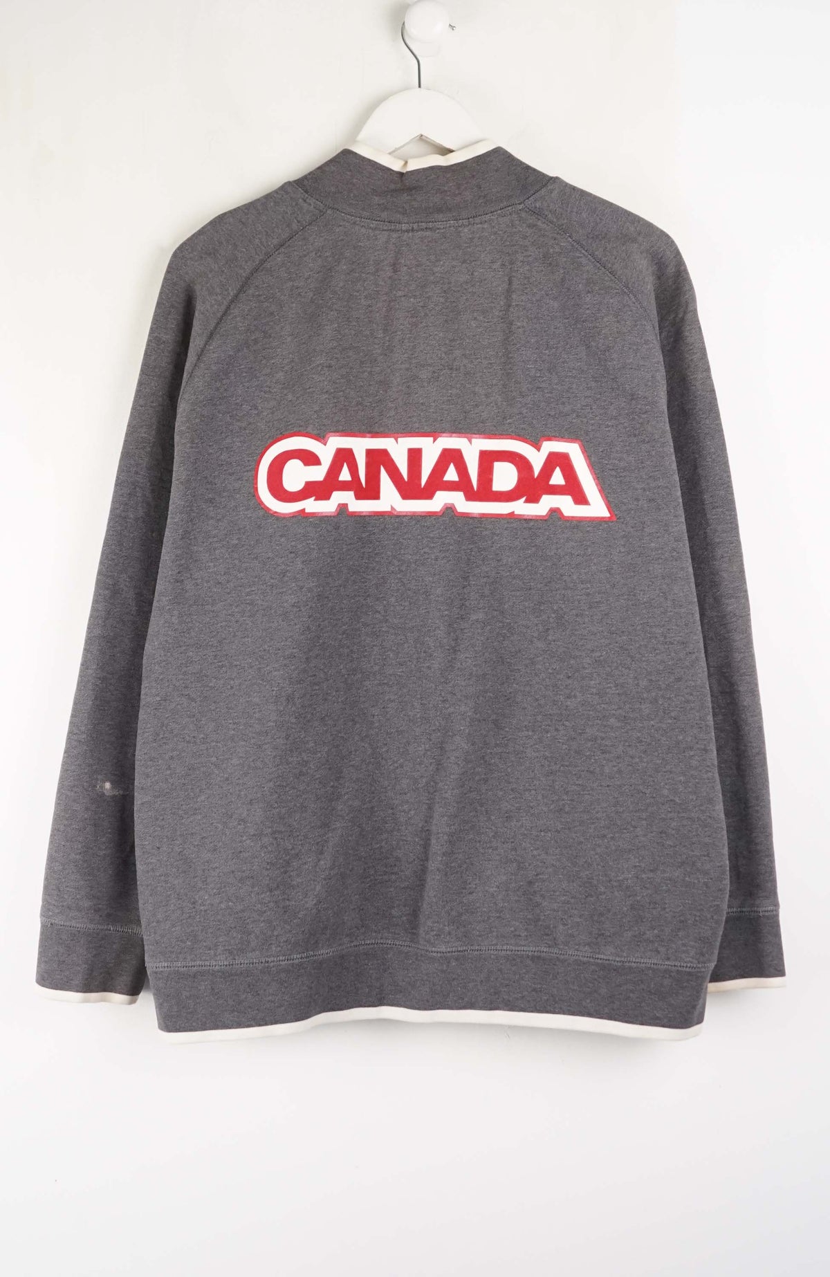 VINTAGE OLYMPIC CANADIAN 1/4 ZIP SWEATER (L)