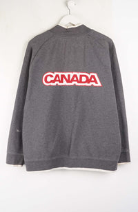 VINTAGE OLYMPIC CANADIAN 1/4 ZIP SWEATER (L)