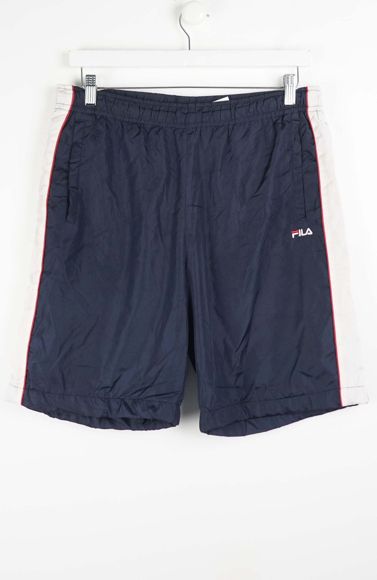 VINTAGE FILA TRACK PANT SHORTS (L)