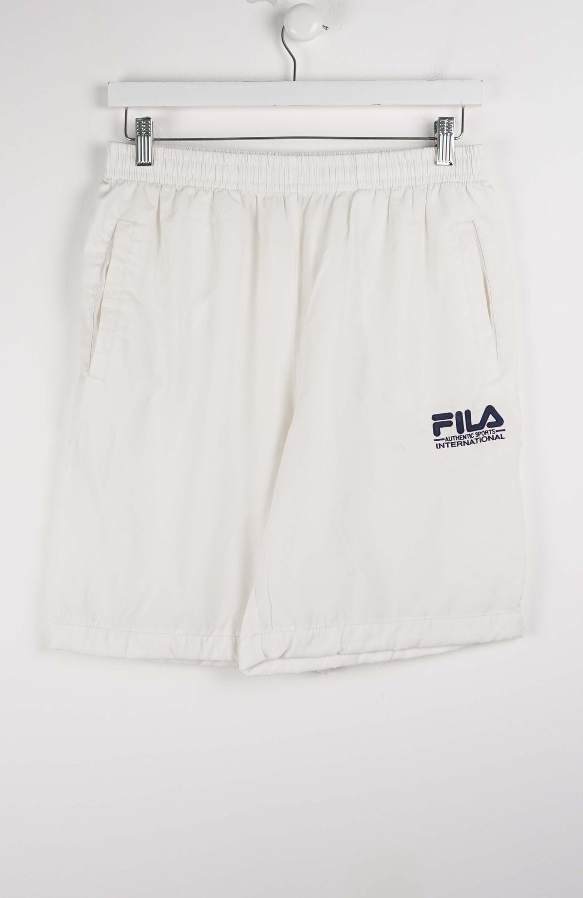 VINTAGE FILA TRACK PANT SHORTS (S)