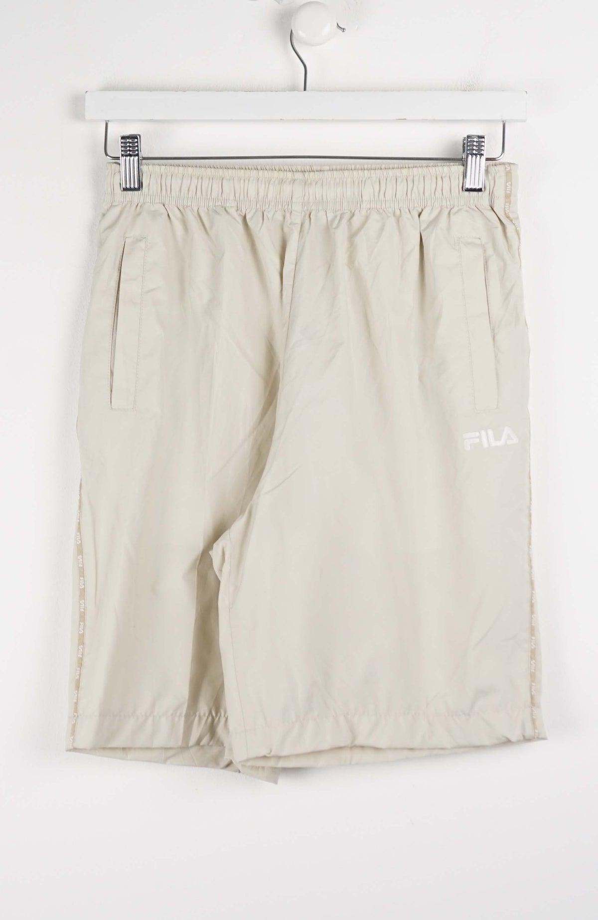 VINTAGE FILA TRACK PANT SHORTS (XS)