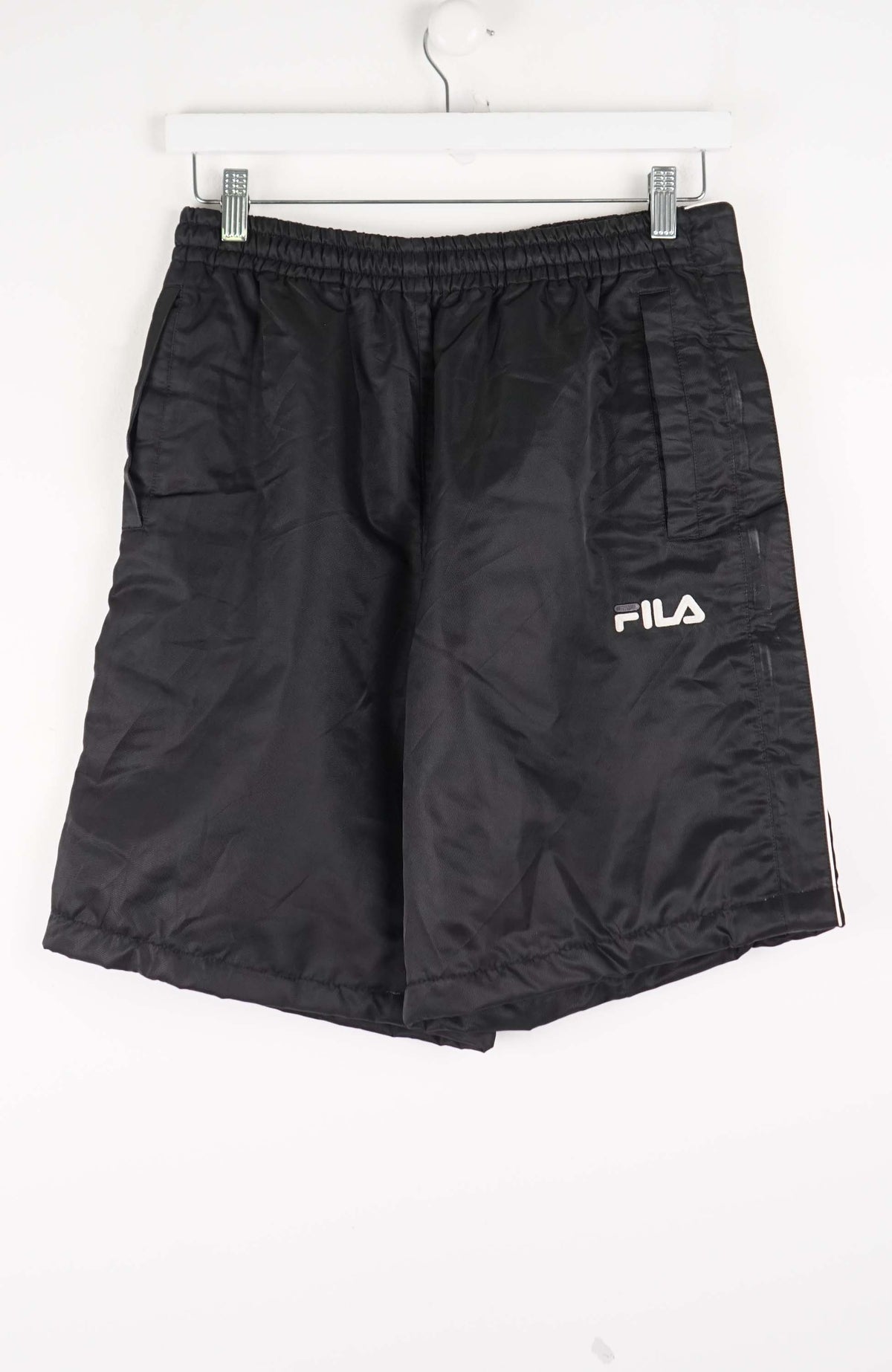 VINTAGE FILA TRACK PANT SHORTS (S)