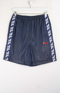 VINTAGE FILA TRACK PANT SHORTS (S)