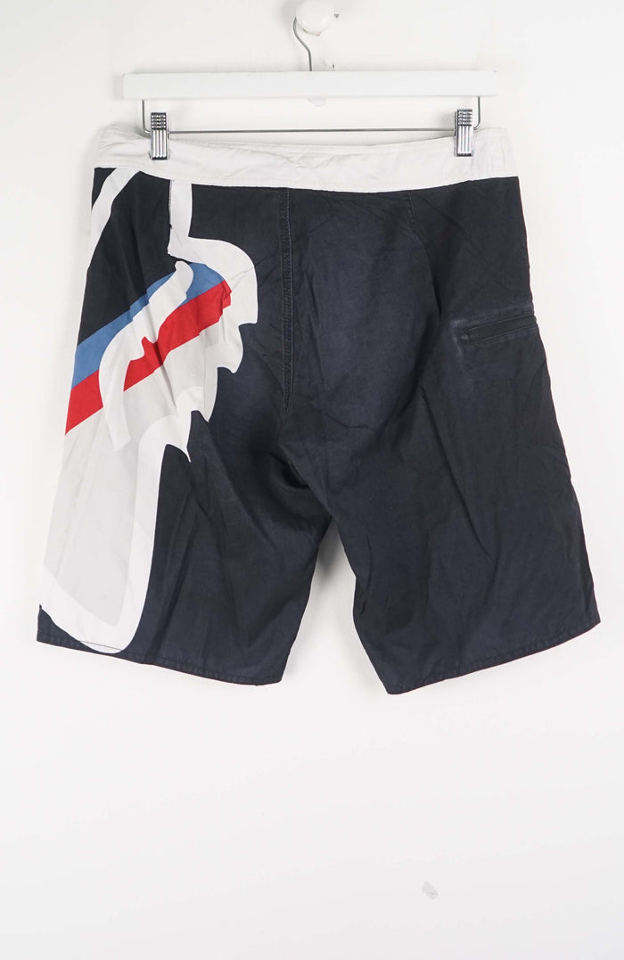 VINTAGE FOX RACING SURF BOARD SHORTS W32
