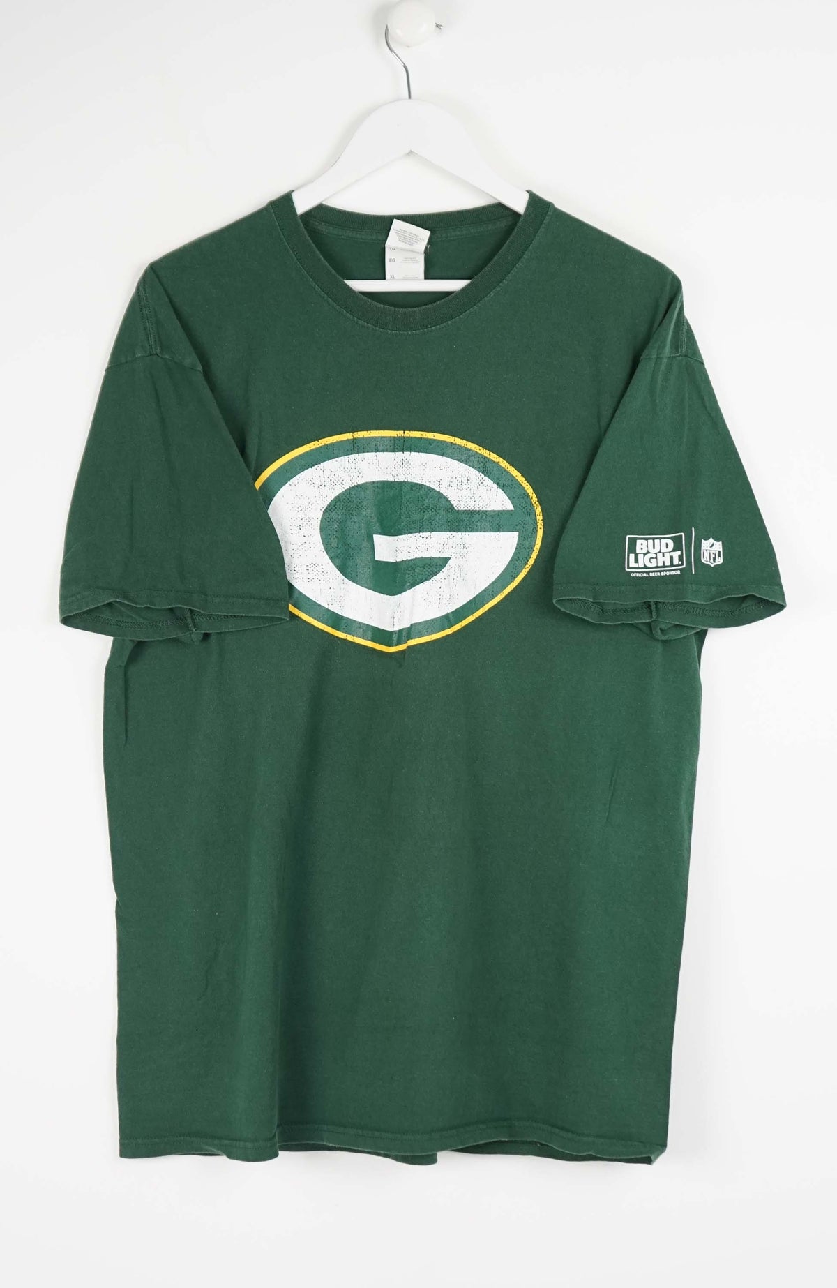 VINTAGE GREENBAY PACKERS BUD LIGHT T-SHIRT (L)