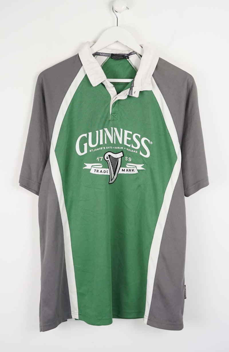 VINTAGE GUINNESS RUGBY POLO JERSEY (L)