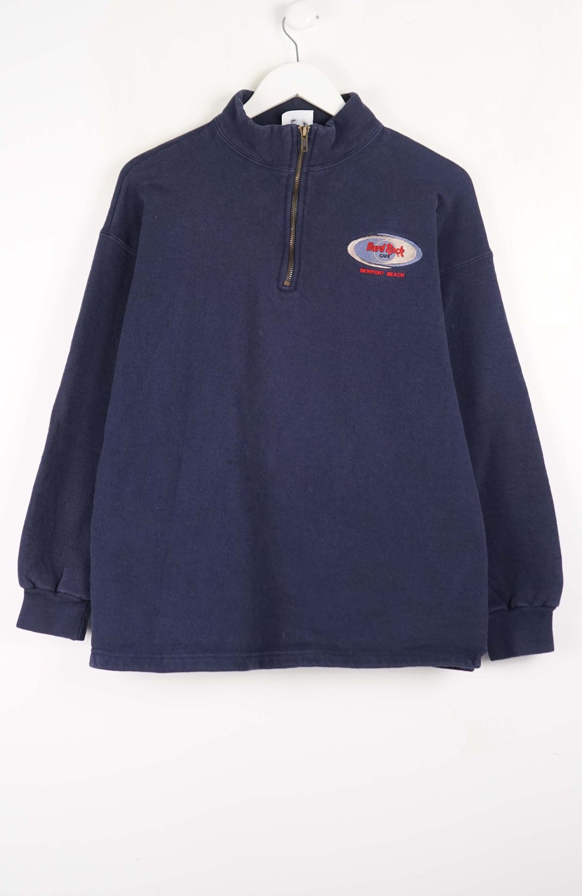 VINTAGE HARD ROCK CAFE 1/4 ZIP SWEATER (M)