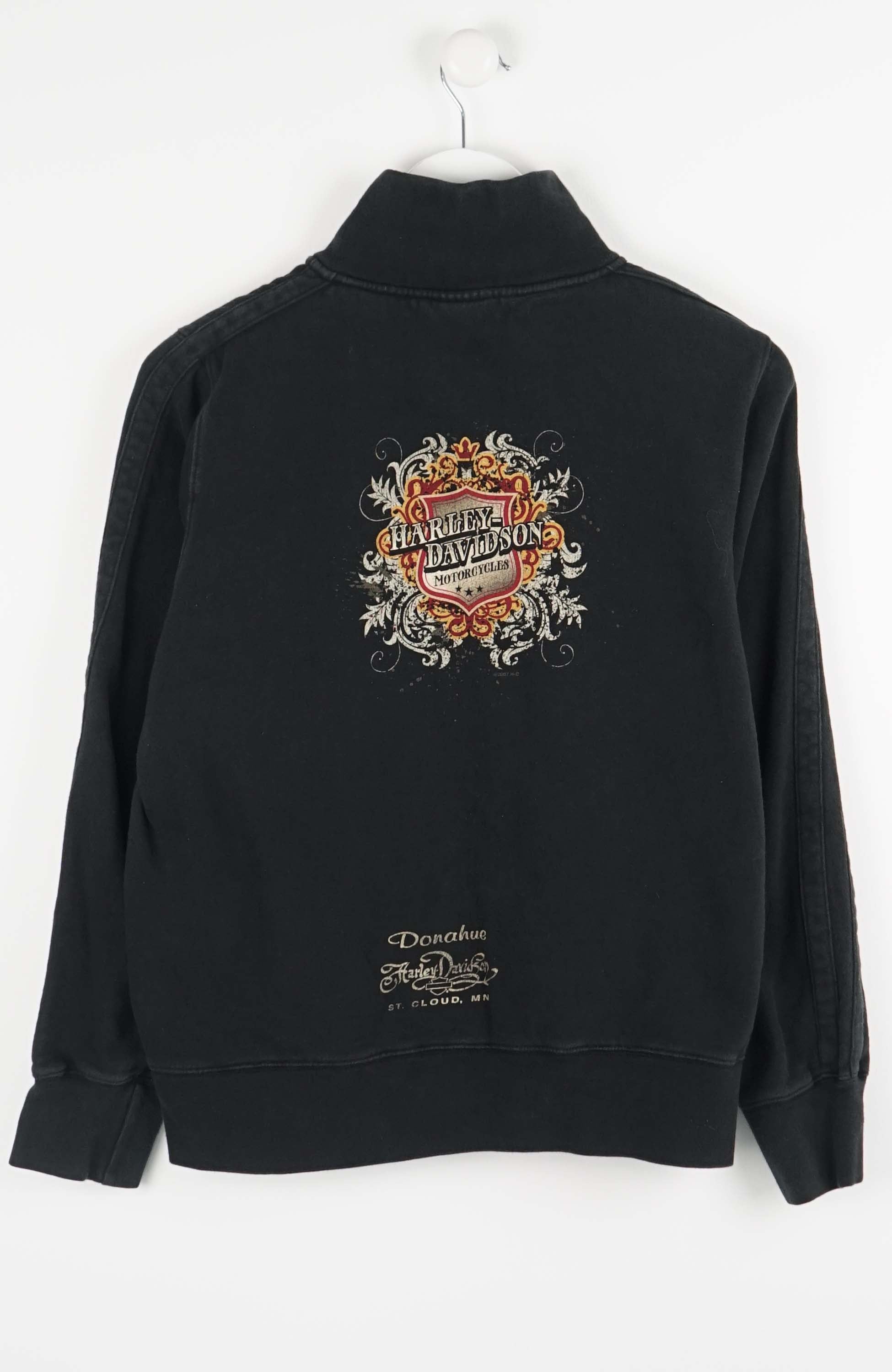 VINTAGE HARLEY DAVIDSON FULL ZIP SWEATER S