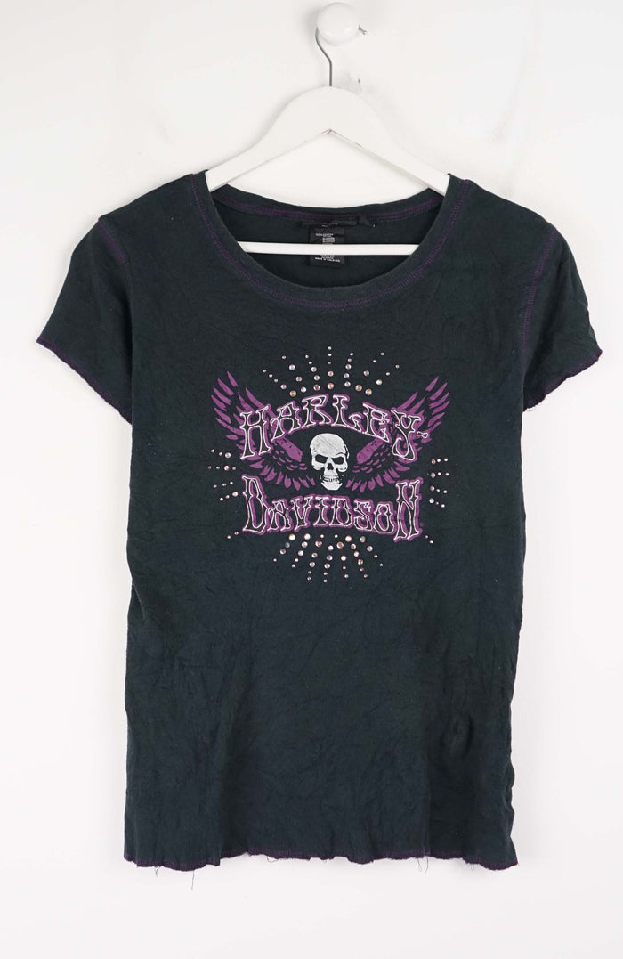 VINTAGE HARLEY DAVIDSON T-SHIRT (XS)   WOMENS