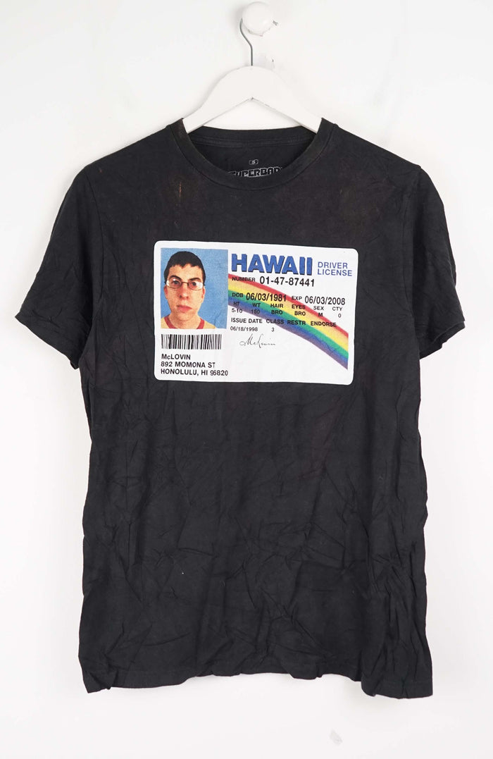 VINTAGE MC LOVIN HAWAII DRIVER LICENSE T-SHIRT (S)