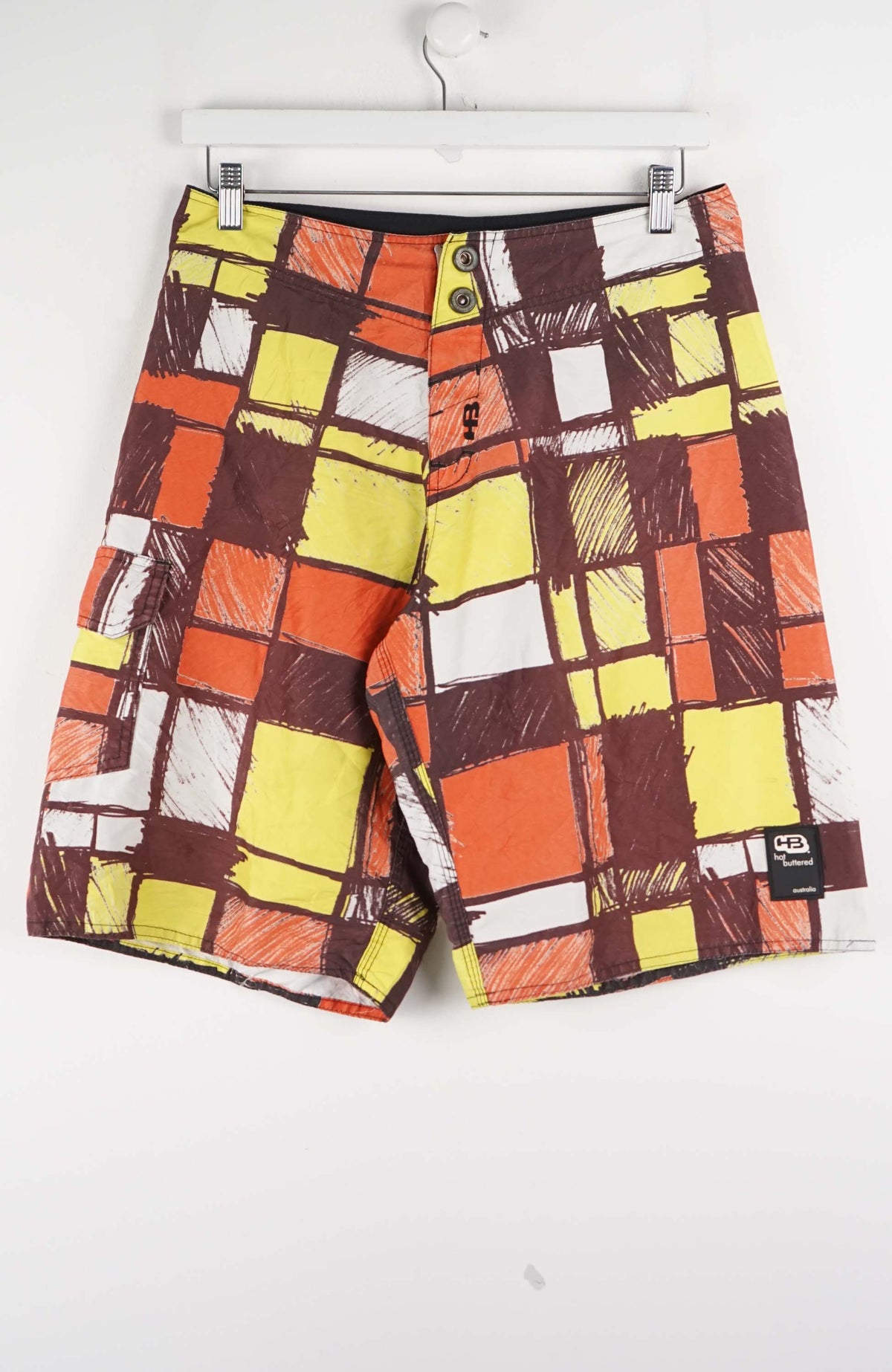 VINTAGE HOT BUTTERED BOARD SHORTS W30