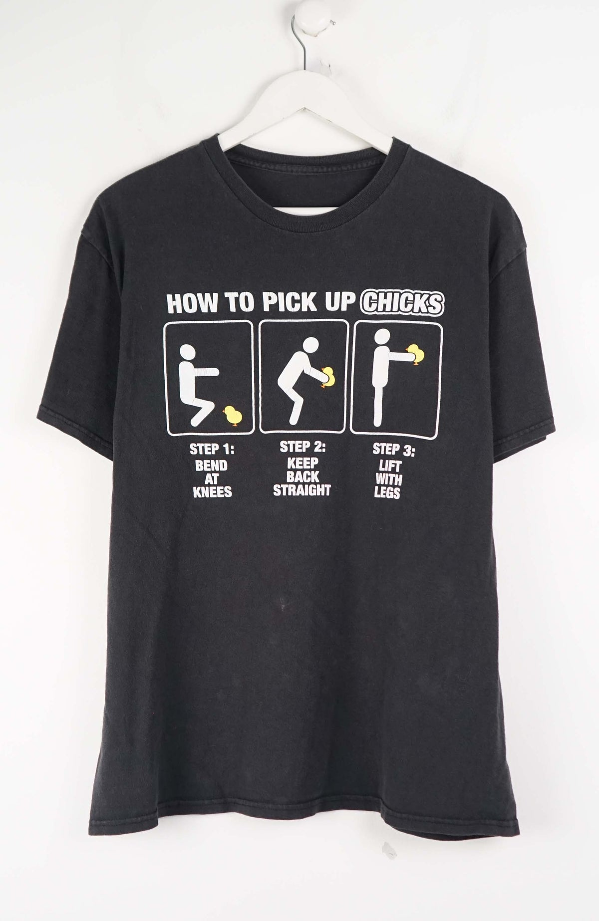 VINTAGE HOW TO PICK UP CHICKS T-SHIRT (M)
