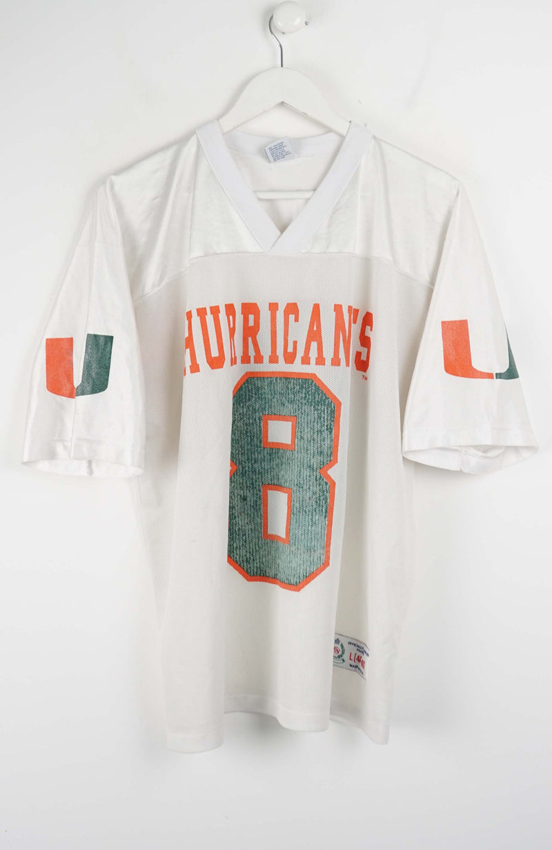 VINTAGE NFL MIAMI HURRICANES JERSEY (M)