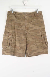 VINTAGE CAMO CARGO SHORTS W34