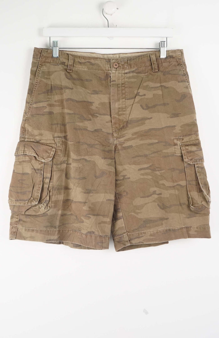 VINTAGE CAMO CARGO SHORTS W34
