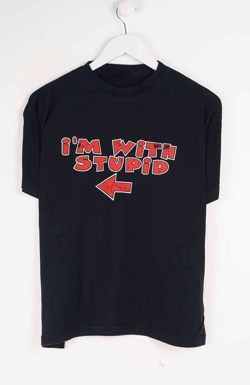 VINTAGE I'M WITH STUPID T-SHIRT (S)
