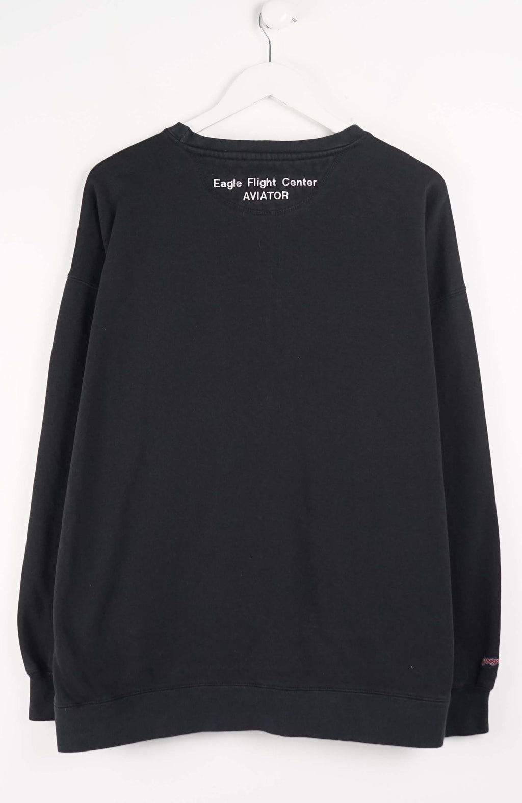 Black sweatshirt with 'Eastern Michigan University' logo on a white background