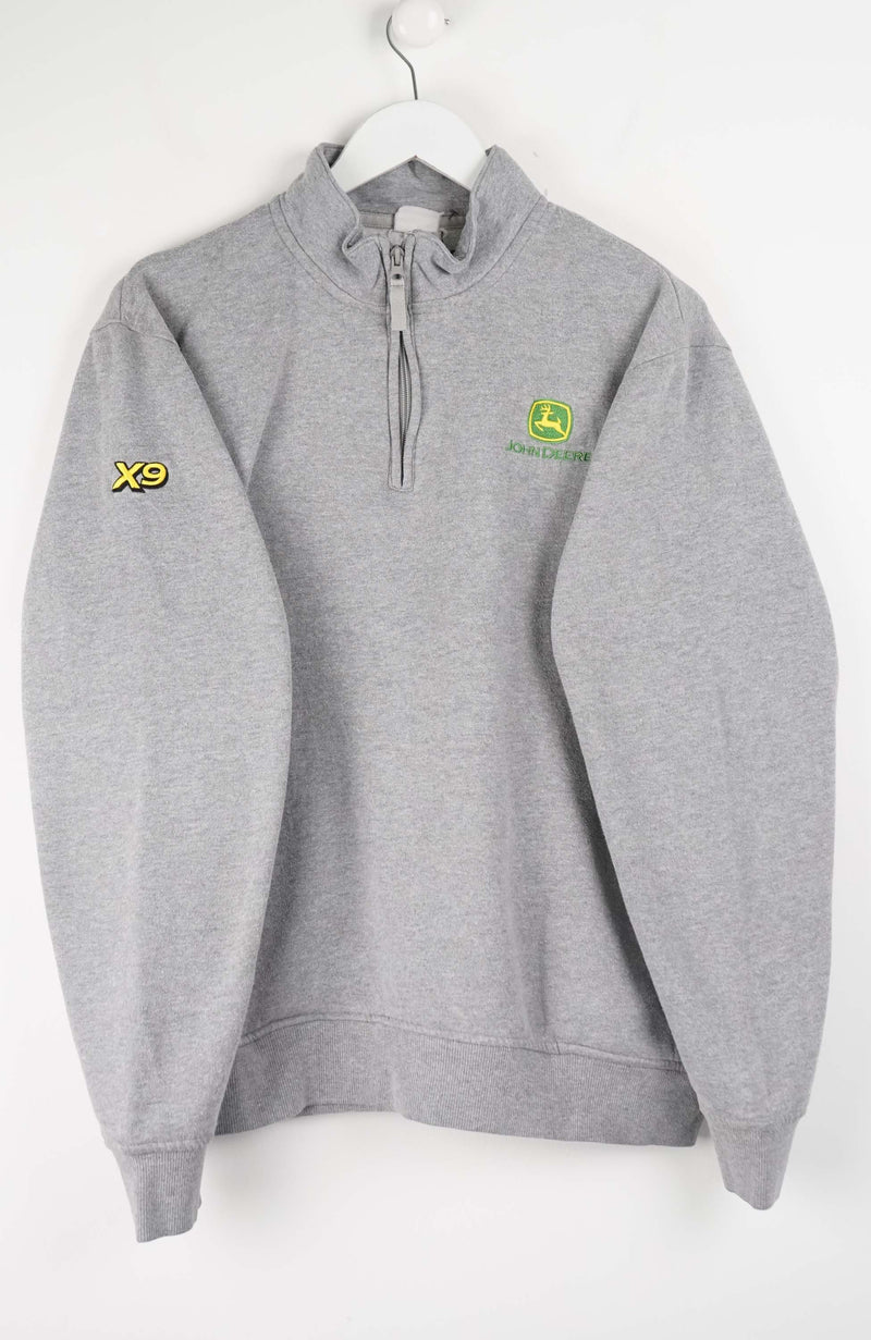 VINTAGE JOHN DEERE 1/4 ZIP SWEATER (M)