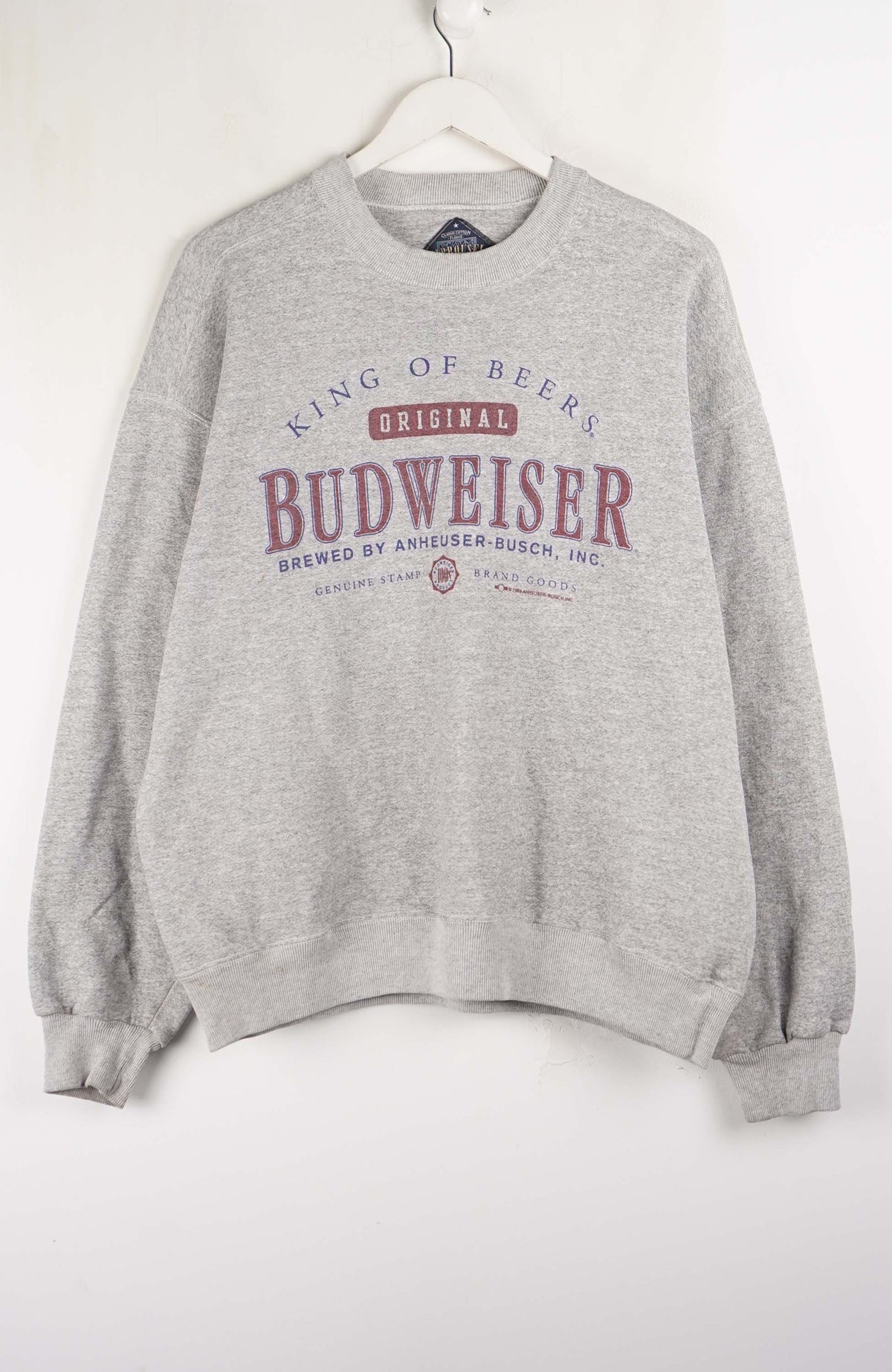 VINTAGE KING OF BEERS BUDWEISER SWEATER (L)