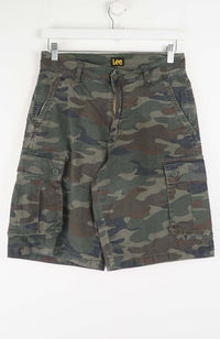 VINTAGE LEE CAMO CARGO SHORTS W28