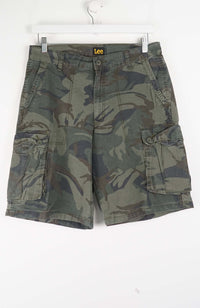 VINTAGE LEE CAMO CARGO SHORTS W32