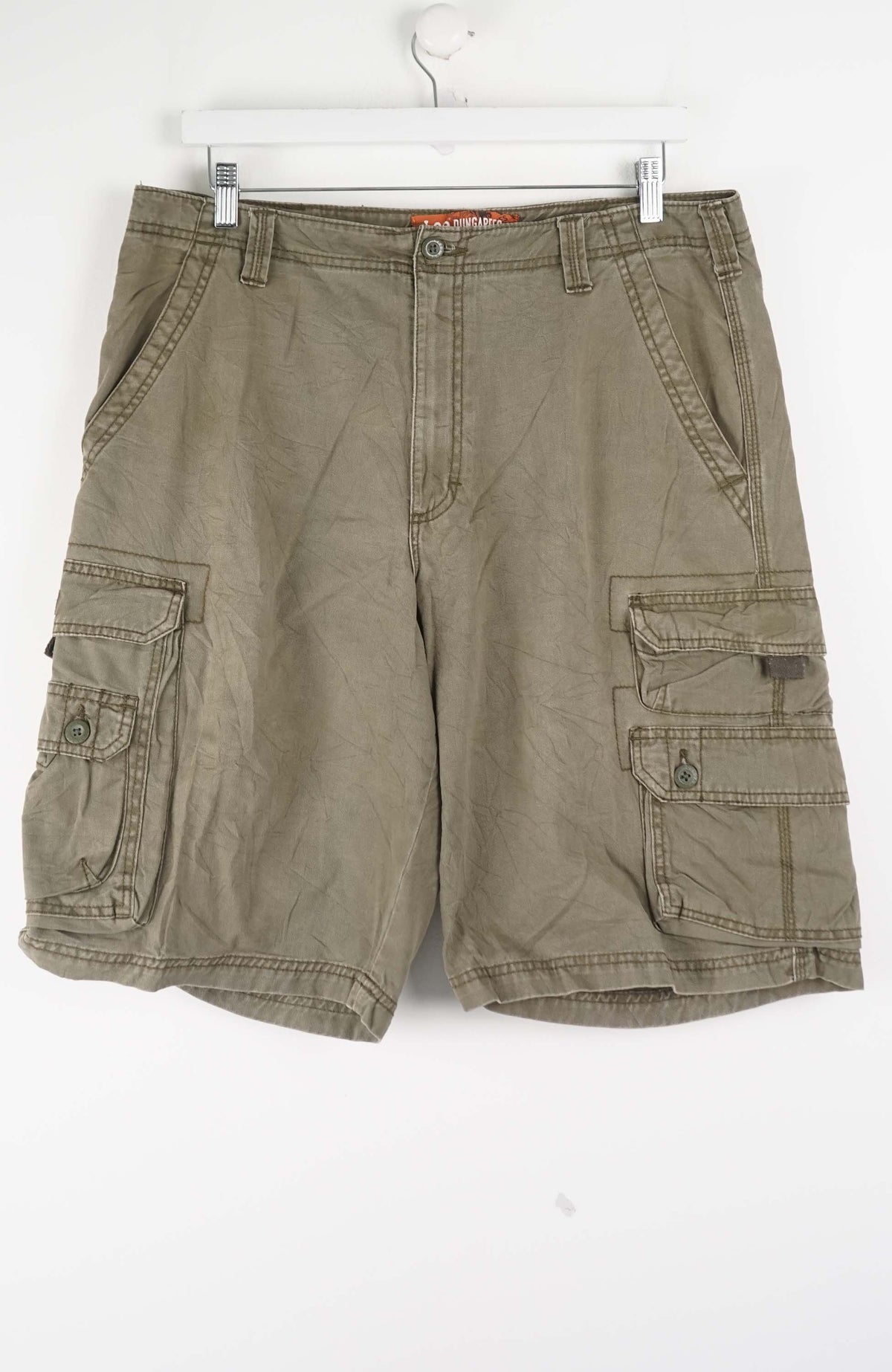 VINTAGE LEE DUNGAREES CARGO SHORTS W35