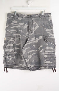 VINTAGE LEE DUNGAREES CAMO CARGO SHORTS W38
