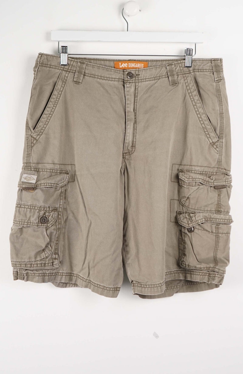 VINTAGE  LEE DUNGAREES SHORTS W36