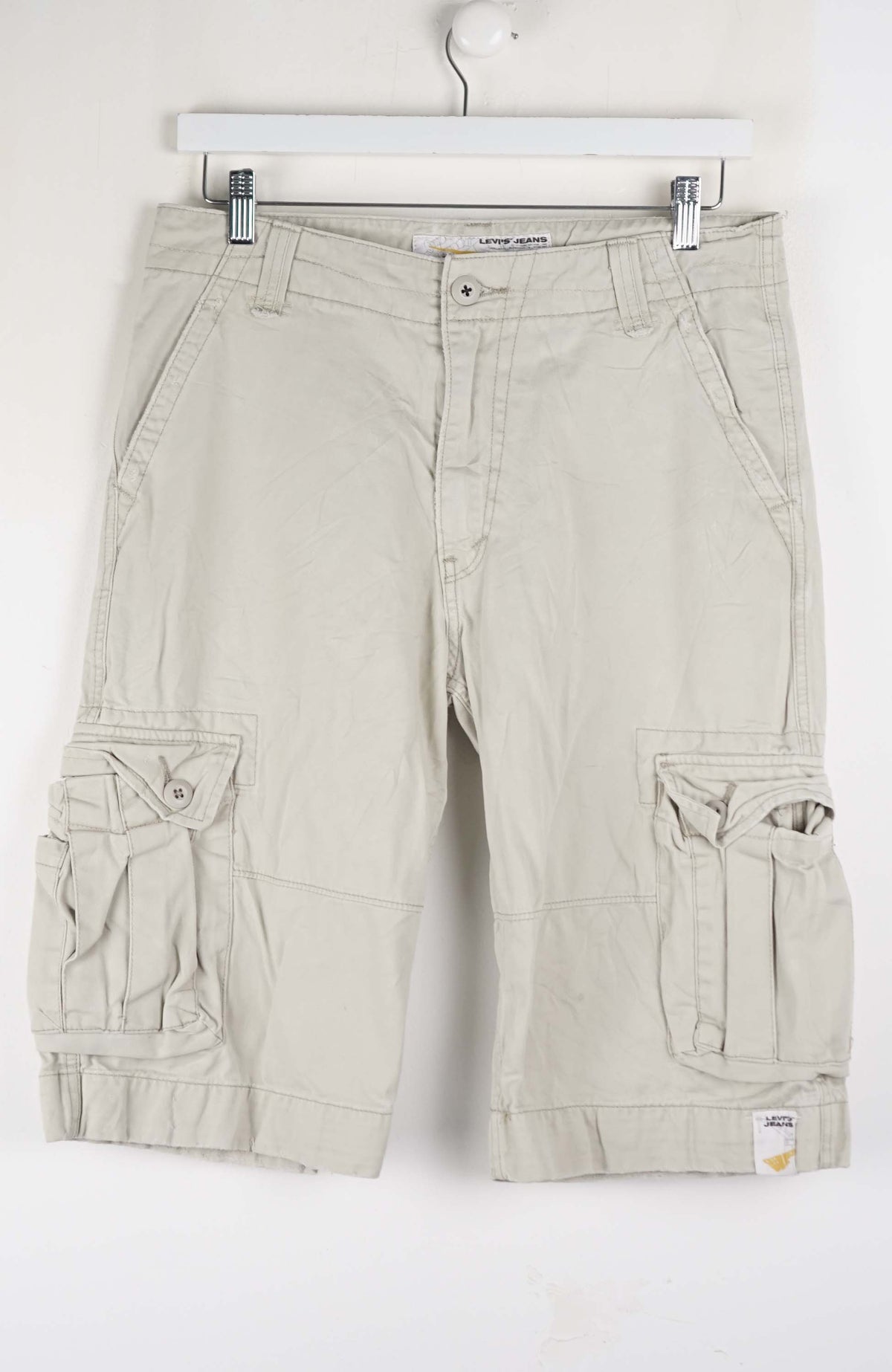 VINTAGE LEVI'S JEANS CARGO SHORTS W36
