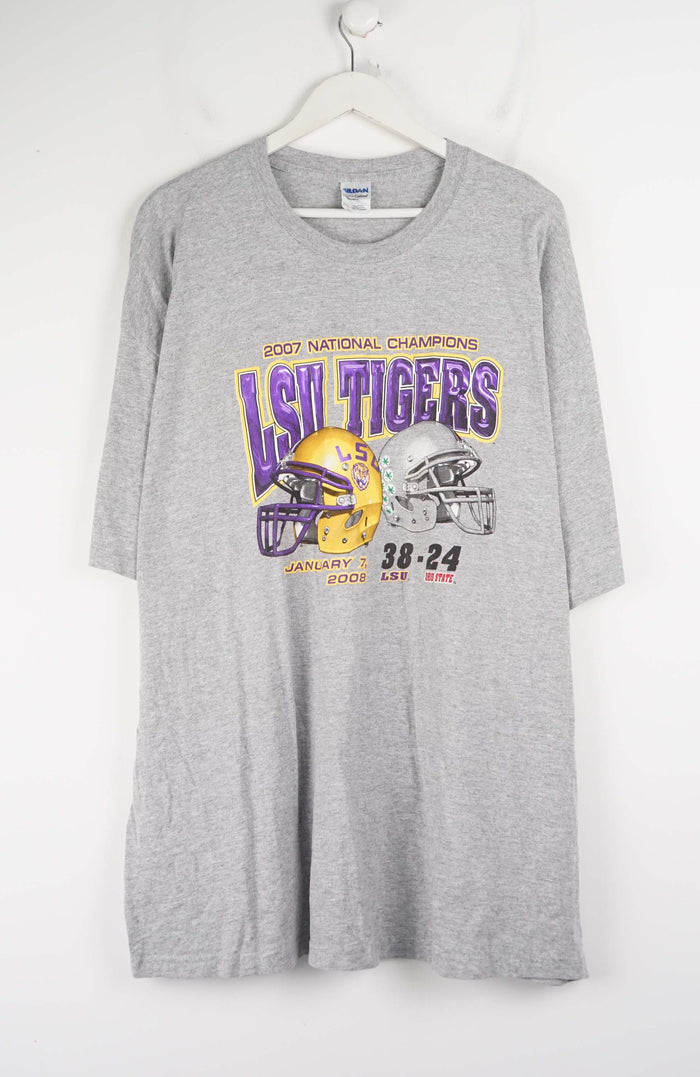 VINTAGE LSU TIGERS 2007 NATIONAL CHAMPION T-SHIRT (XXL)