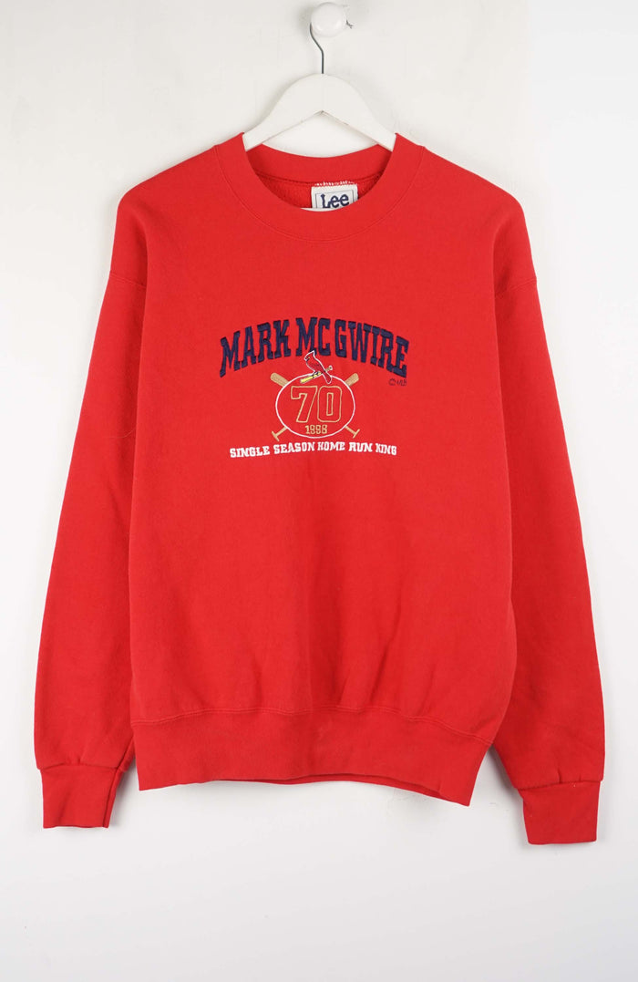 VINTAGE MARK MCGWIRE 1998 HOME RUN  SWEATER (M)