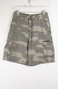VINTAGE CAMO CARGO SHORTS W30