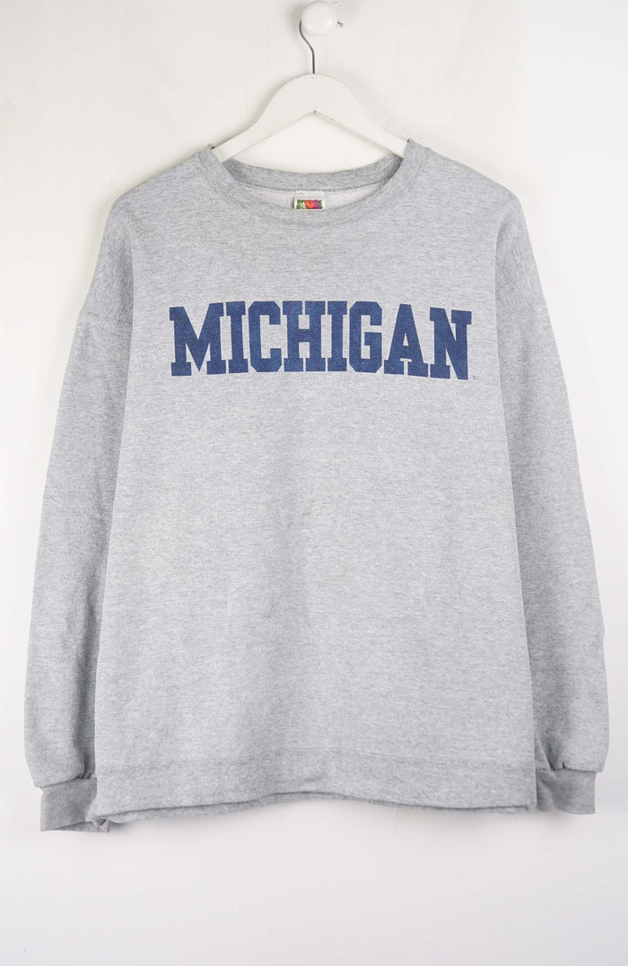 VINTAGE MICHIGAN COLLEGE SWEATER (L)