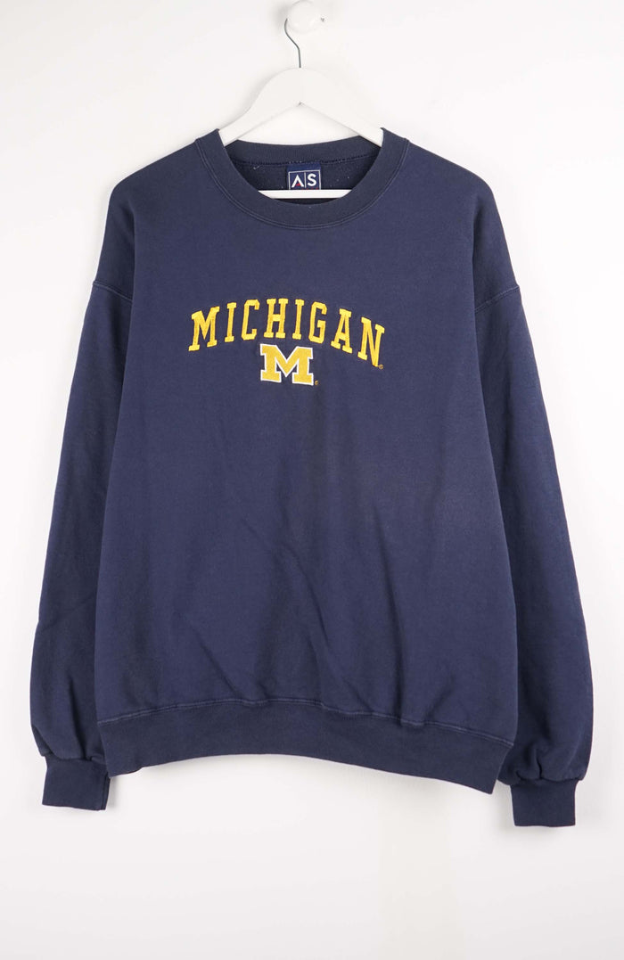 VINTAGE MICHIGAN COLLEGE SWEATER (L)