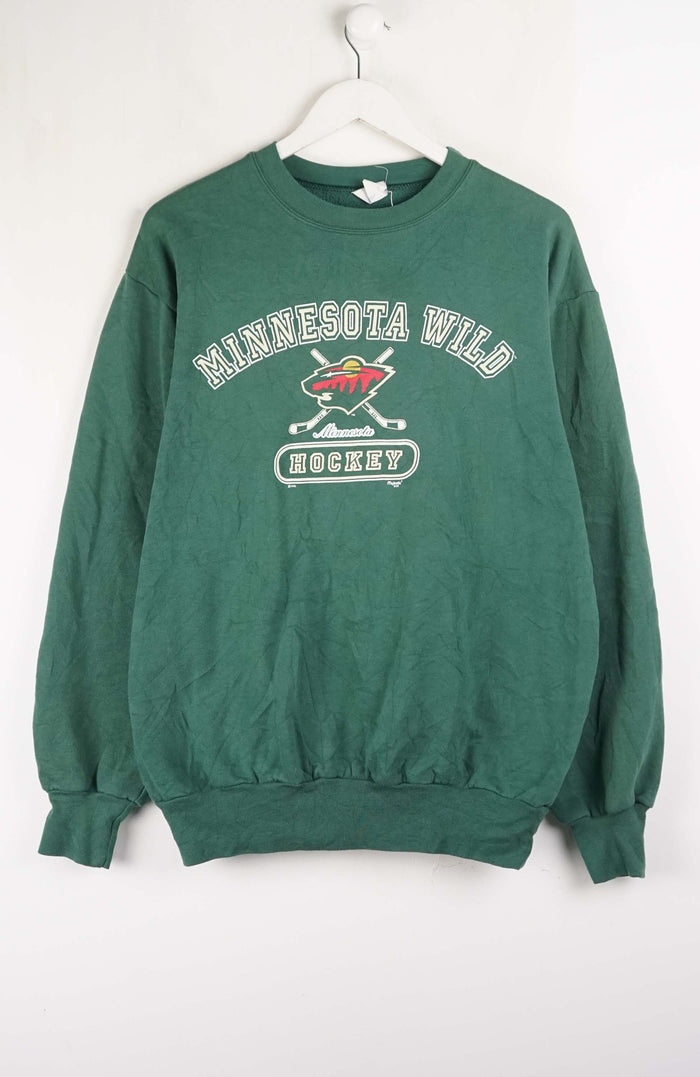 VINTAGE NHL MINNESOTA WILD HOCKEY SWEATER (L)