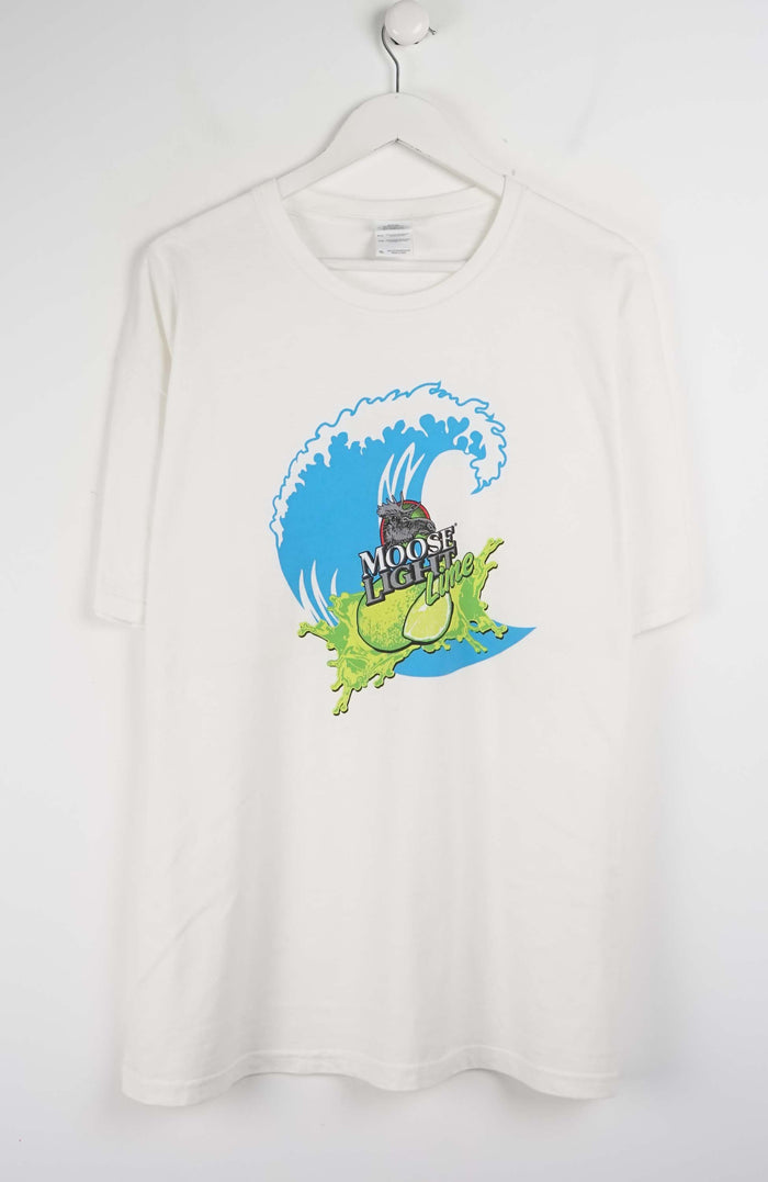 VINTAGE MOOSE LIGHT LIME BEER T-SHIRT (XL)