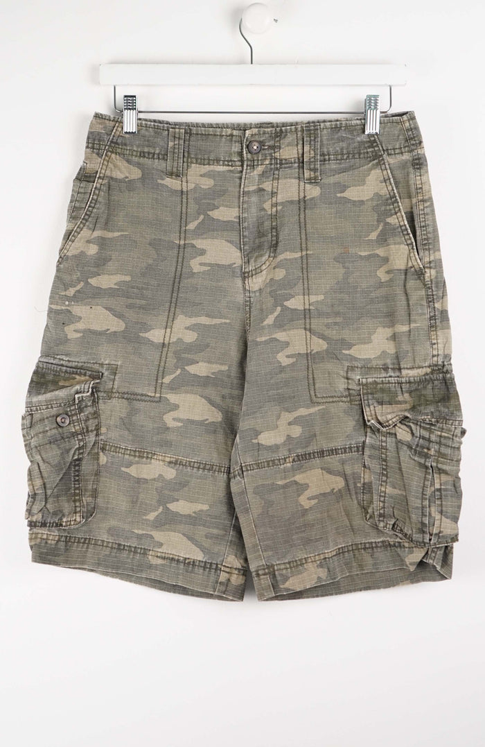 VINTAGE MOSSIMO CAMO CARGO SHORTS W30