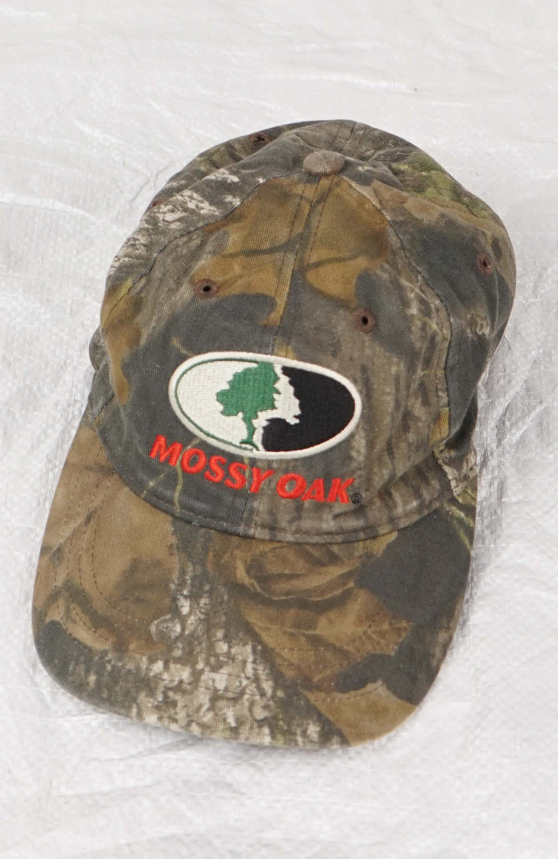 VINTAGE MOSSY OAK REAL TREE HAT