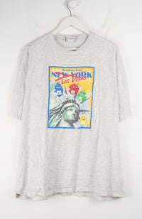 VINTAGE M&M GREETINGS FROM NEW YORK LAS VEGAS T-SHIRT (XL)