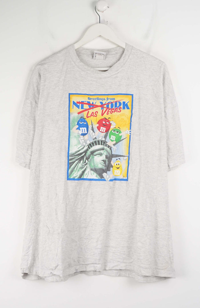 VINTAGE M&M GREETINGS FROM NEW YORK LAS VEGAS T-SHIRT (XL)