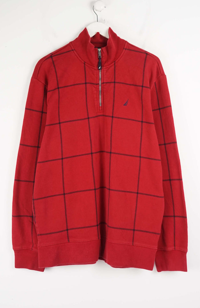 VINTAGE NAUTICA 1/4 ZIP SWEATER (L)